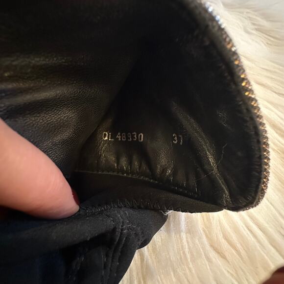 Stuart Weitzman 5050 Glitter Ankle Boot Flat Sparkle Pyrite Nocturn Silver Black - Picture 8 of 8